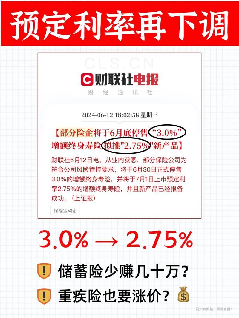 保险预定利率下调至2.5%_保费测算_银行存款利率下调