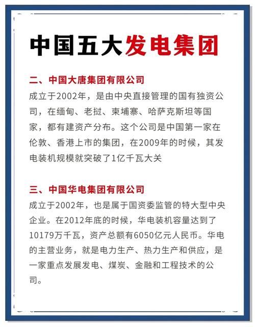 中国五大发电集团_华能和国电投合并时间_国家能源集团介绍