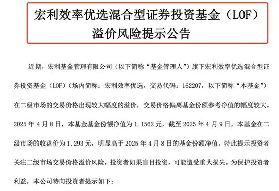lof基金风险大吗_LOF场内溢价风险提示_基金公司溢价风险公告