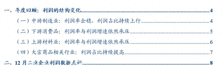 中游制造业利润率回升_12月工业企业利润数据_1 上年度销售利润率