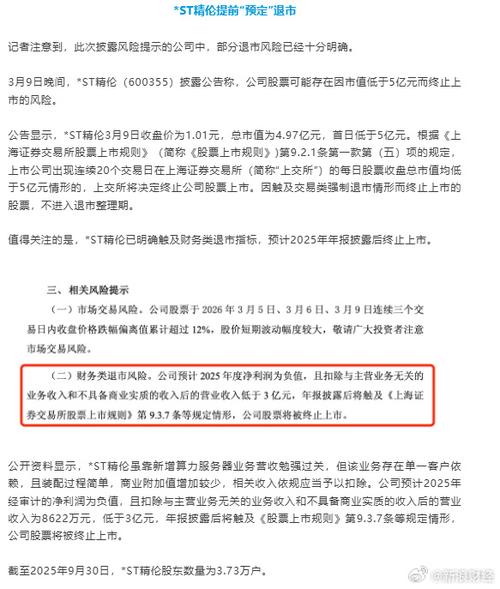 ST公司风险警示_A股退市财务风险_退市整理 股票有哪些