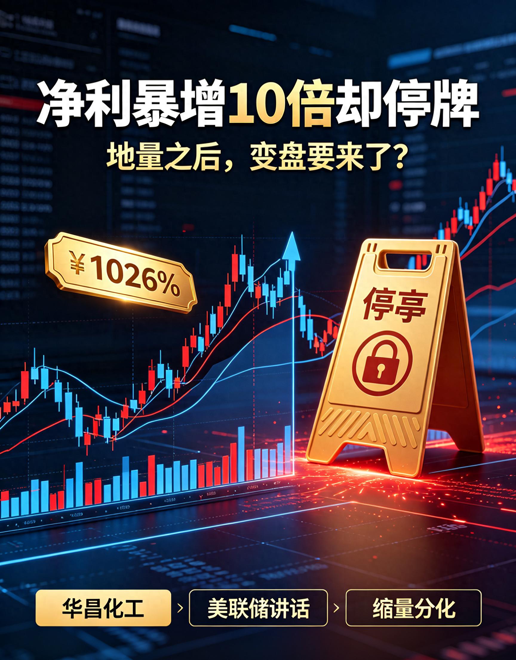 华昌化工业绩暴增停牌控股股东易主_美联储新主席讲话全球资金观望_股票连续缩量下跌