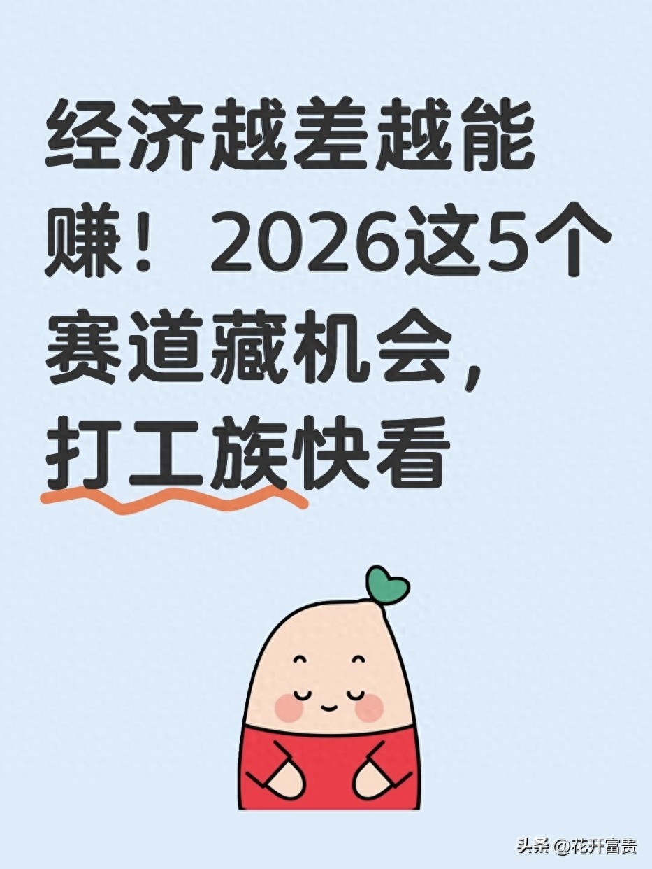 2026经济下行期赚钱新思路，这5个赛道别错过