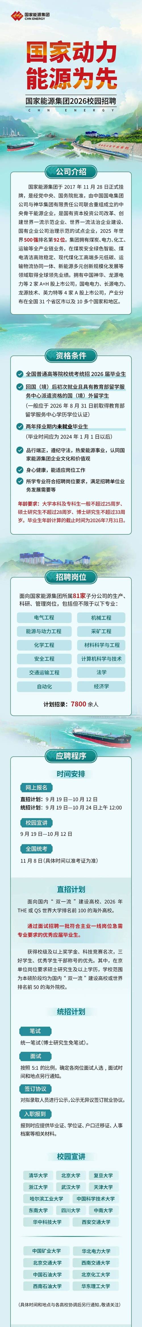 国家能源集团长源电力招聘_电气工程及其自动化能源与动力工程化学机械工程_国电汉川发电有限公司
